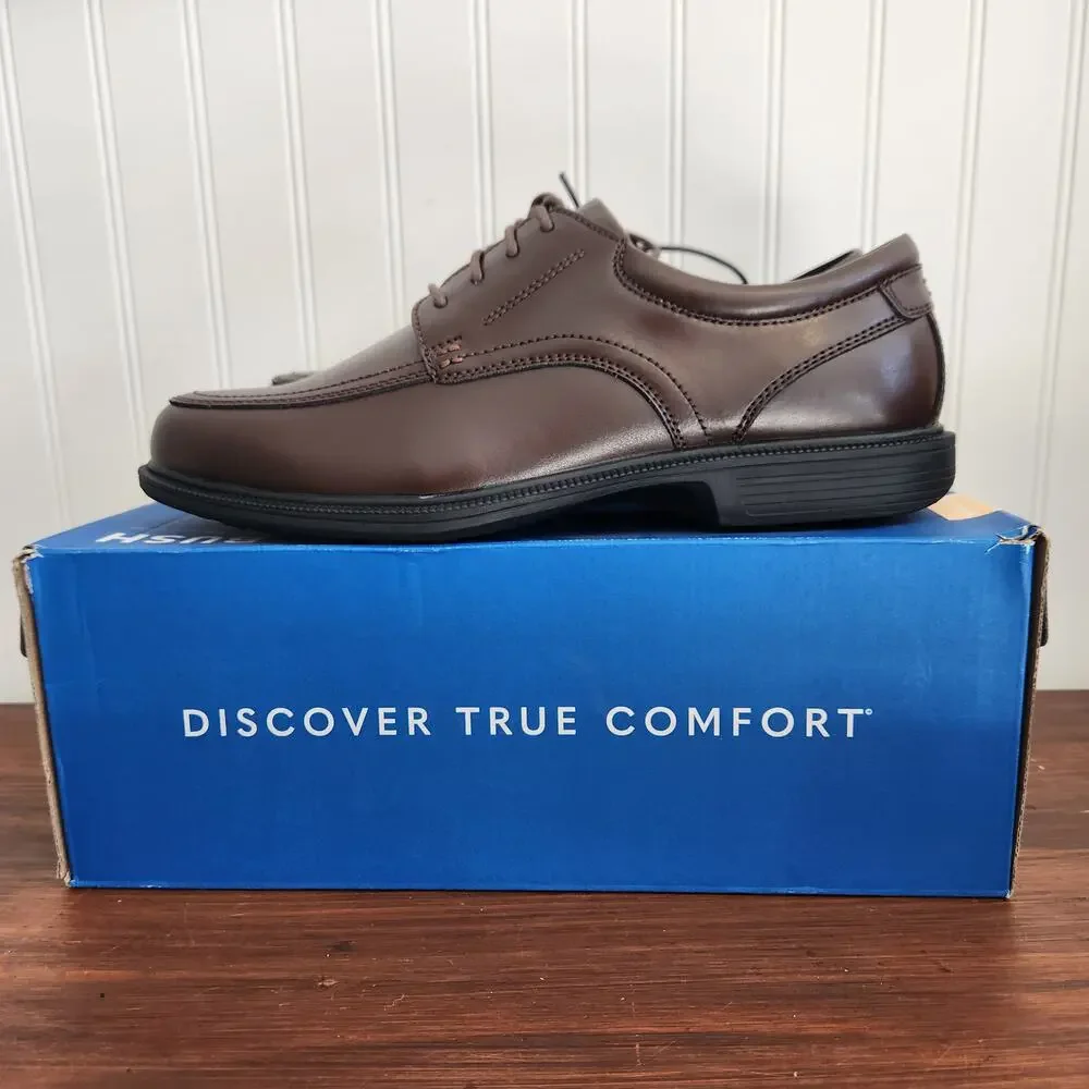 Nunn Bush Men's Size 11 Wide Fit Kore Dark Brown Comfort Dress‎ Shoes New